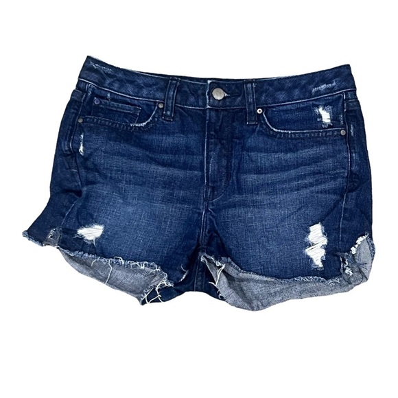 GAP 1969 Slim Cut-Off Distressed Jean Shorts Size 25 Women's - Picture 1 of 6